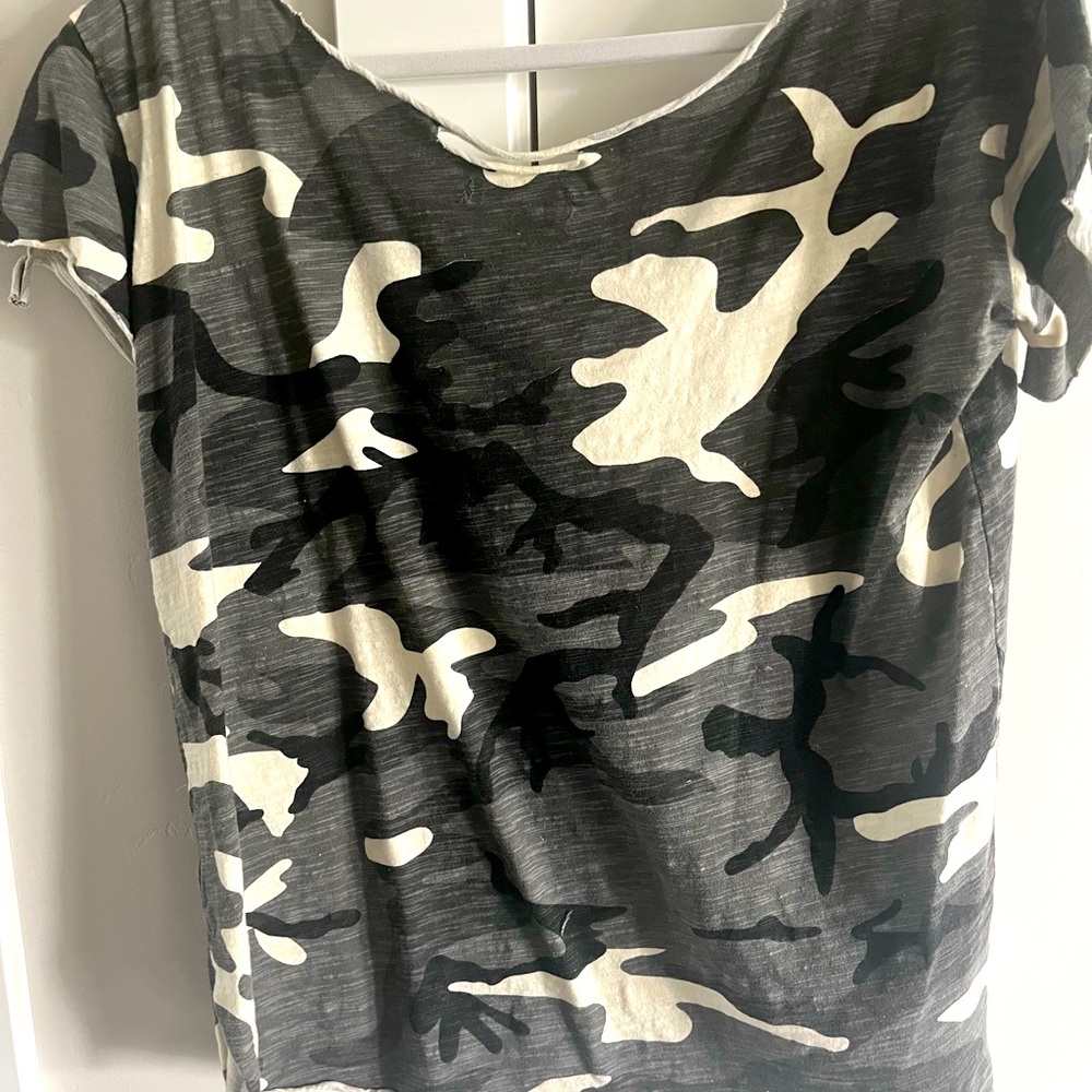 Camouflage Print Women's Top